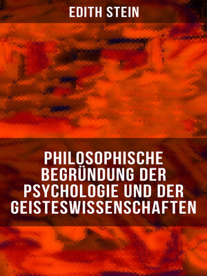 cover image of Philosophische Begründung der Psychologie und der Geisteswissenschaften